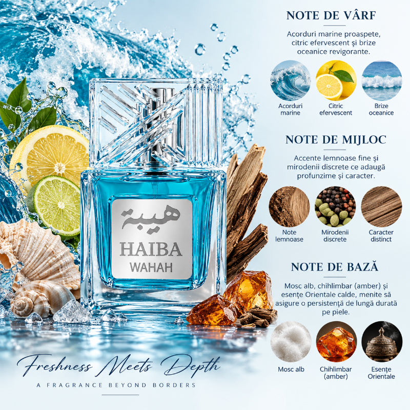 Haiba Wahah Eau de Parfum 100ml Unisex – Prospețime și Eleganță Orientală
