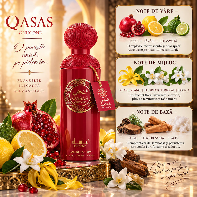 Qasas Only One Eau de Parfum 100 ml – O Declarație de Eleganță Orientală