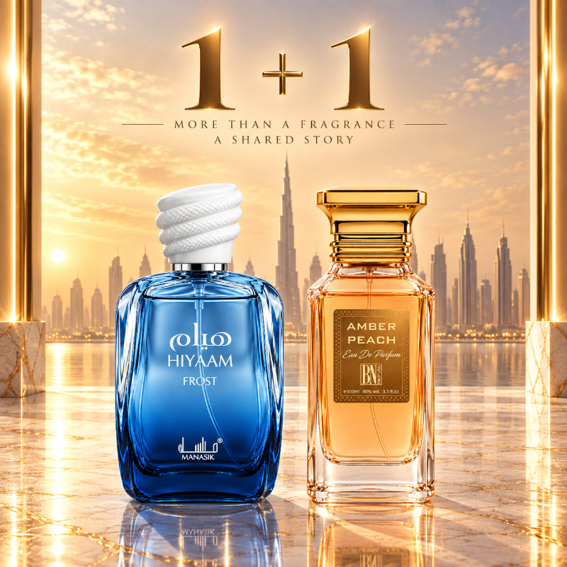 SET PARFUMURI UNISEX 1+1 – HIYAAM FROST + AMBER PEACH