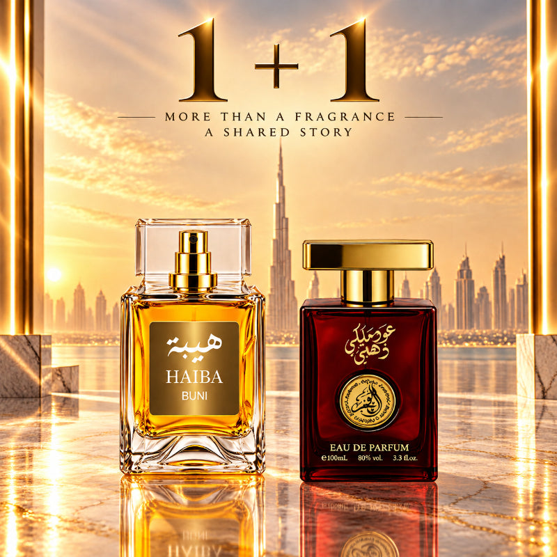 SET PARFUMURI UNISEX 1+1 – HAIBA BUNI + OUD MALAKI