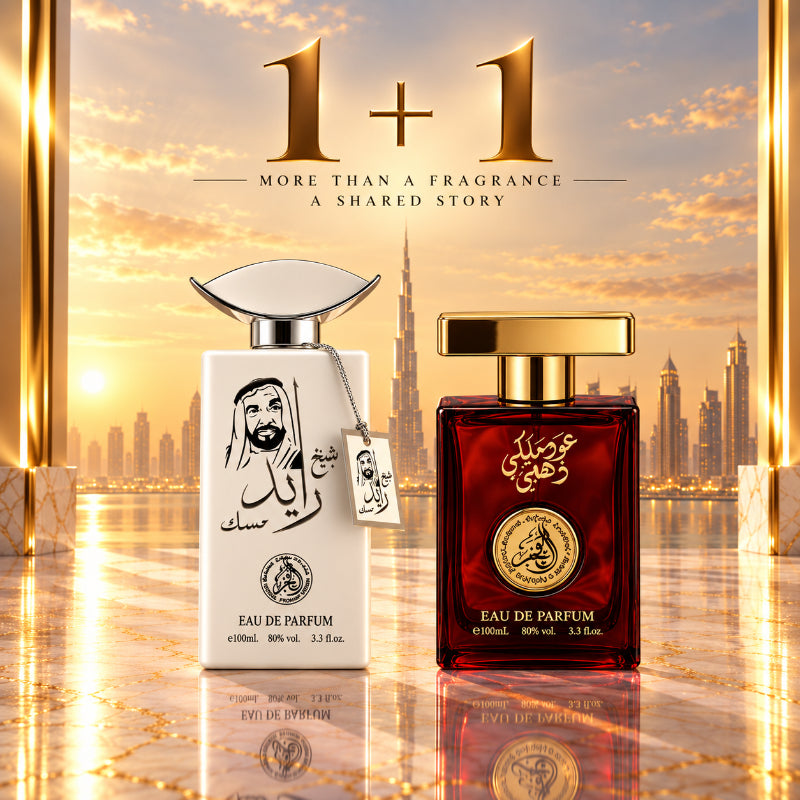 SET PARFUMURI BĂRBĂTEȘTI 1+1 – SHEIKH ZAYED MUSK + OUD MALAKI