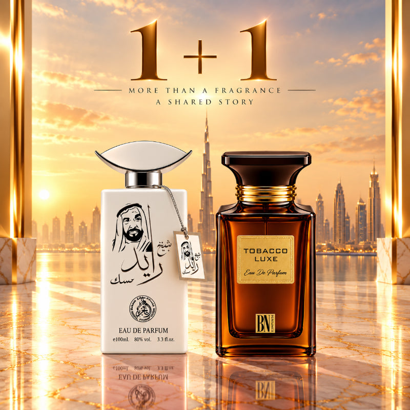 SET PARFUMURI BĂRBĂTEȘTI 1+1 – SHEIKH ZAYED MUSK + TOBBACO LUXE