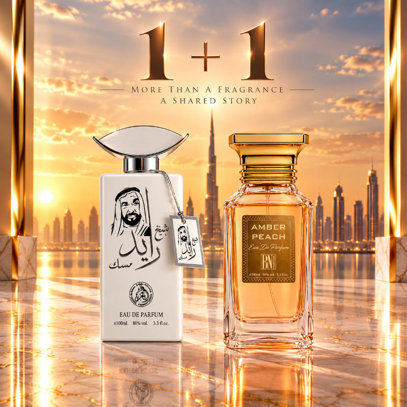 SET PARFUMURI UNISEX 1+1 – SHEIKH ZAYED MUSK + AMBER PEACH