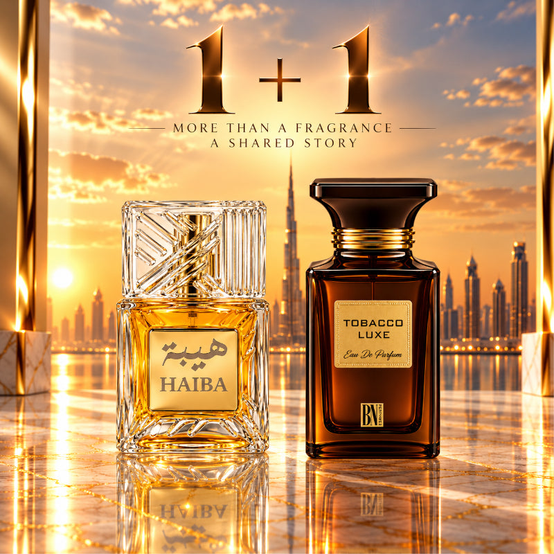 SET PARFUMURI UNISEX 1+1 – HAIBA + TOBACCO LUXE