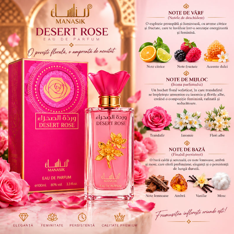 DESERT ROSE EDP 100ml – O Semnătură Olfactivă Regală