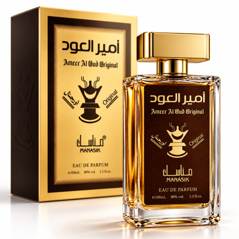 Eau de Parfum Ameer Al Oud Original, Unisex, 100 ml – O Călătorie Senzorială în Inima Orientului