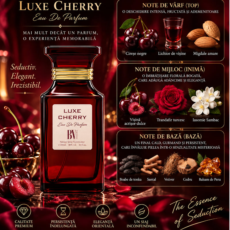 Eau de Parfum LUXE CHERRY 100 ml – Esența Seducției și a Misterului