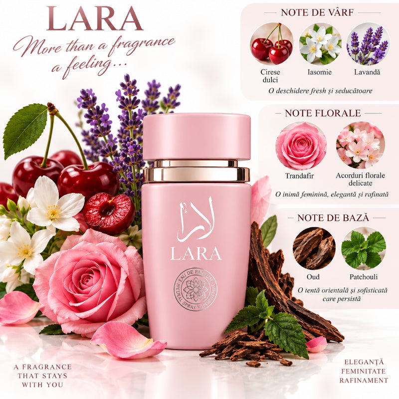 Lara Pink – Eau de Parfum 100 ml | Parfum feminin floral-fructat