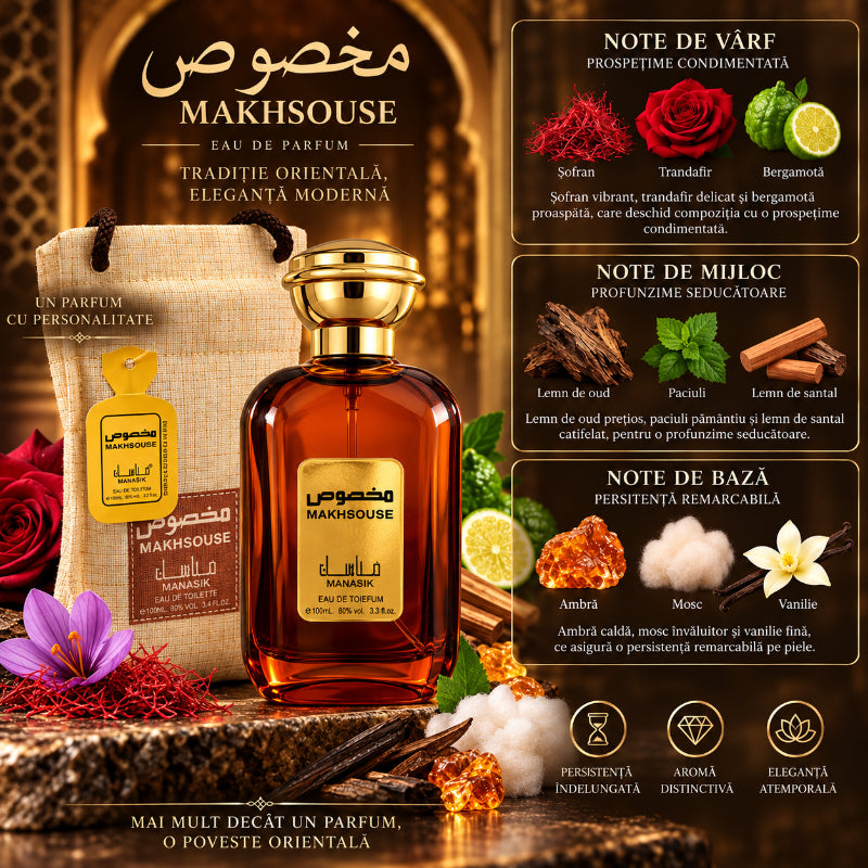 Makhsouse Unisex Eau de Parfum 100 ml – Eleganță Orientală și Rafinament Absolut