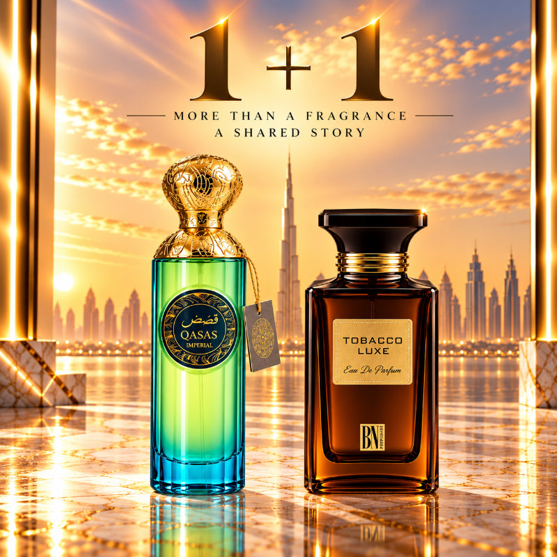 SET PARFUMURI UNISEX 1+1 – QASAS IMPERIAL + TOBACCO LUXE