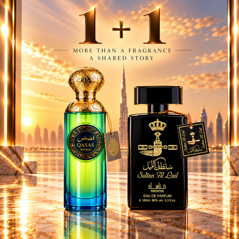 SET PARFUMURI BĂRBAȚI 1+1 – QASAS IMPERIAL + SULTAN AL LAIL