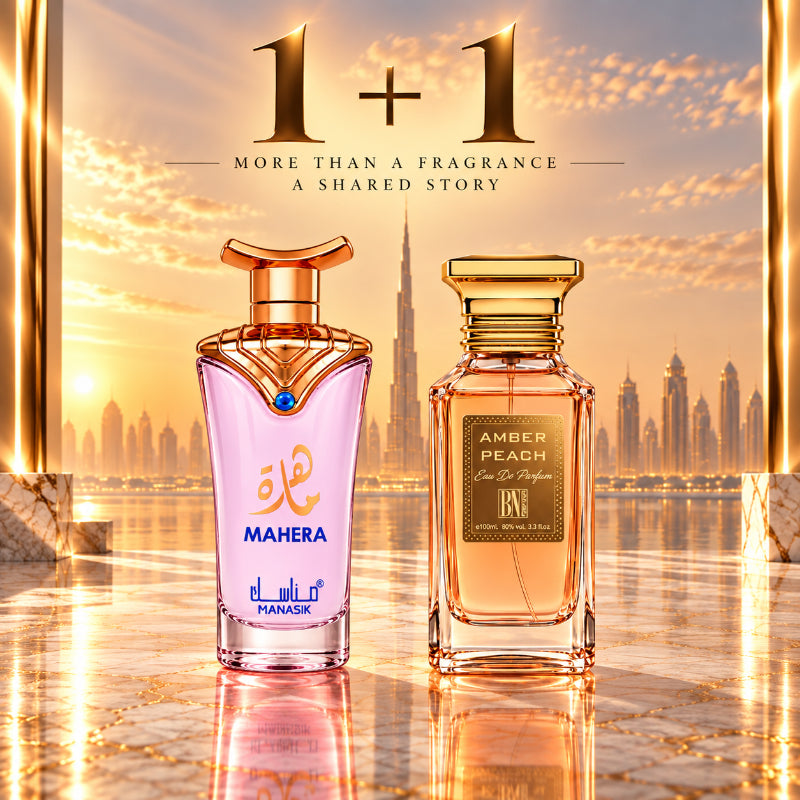 SET PARFUMURI DAMĂ 1+1 – MAHERA + AMBER PEACH