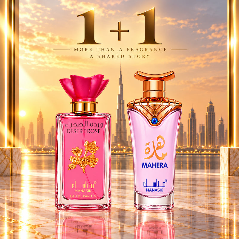 SET PARFUMURI DAMĂ 1+1 – DESERT ROSE + MAHERA