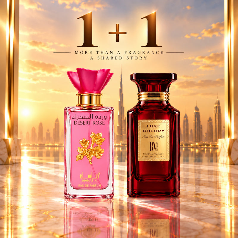 SET PARFUMURI DAMĂ 1+1 – LUXE CHERRY + DESERT ROSE