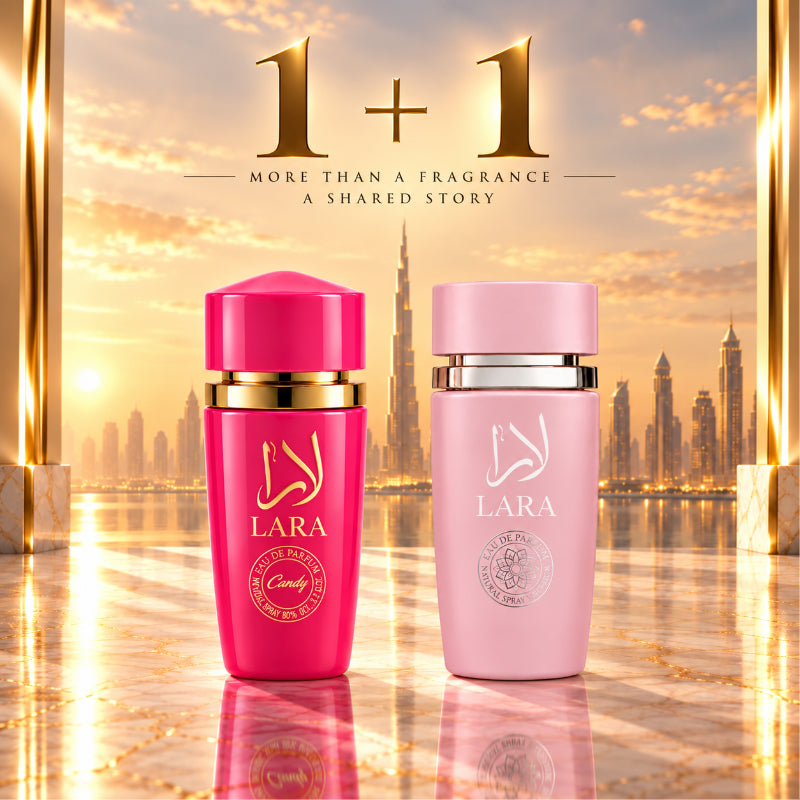 SET PARFUMURI DAMĂ 1+1 – LARA CANDY + LARA PINK