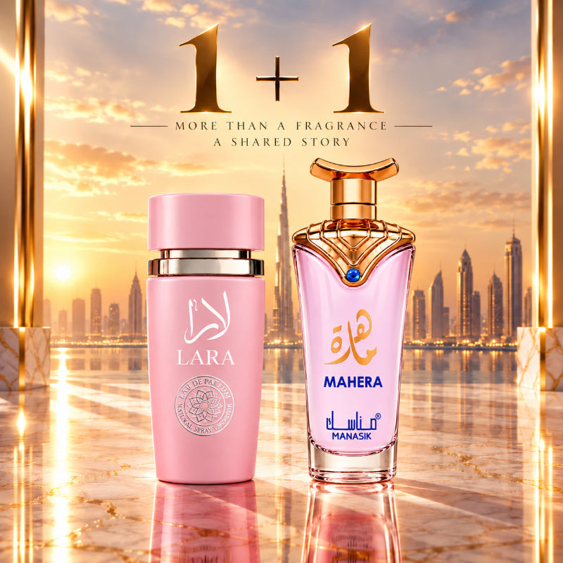 SET PARFUMURI DAMĂ 1+1 – MAHERA + LARA PINK