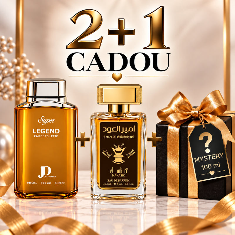 SET PARFUMURI BĂRBAȚI 2+1 MYSTERY – SUPER LEGEND + AMEER AL OUD ORIGINAL + 1 PARFUM MYSTERY CADOU